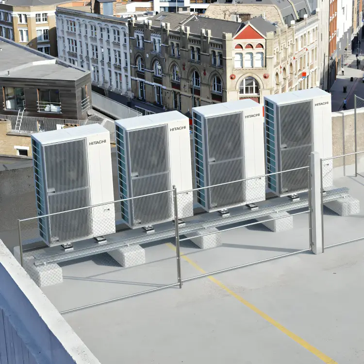 sistema de aire acondicionado vrf hitachi sidesmart compacto